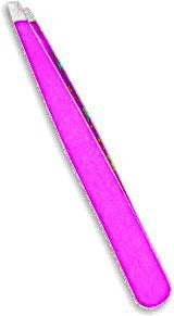 TWEEZERS SLANT TIP 4.0” PINK
