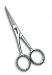 MUSTACHE AND BEARD SCISSORS STRAIGHT TIP SS