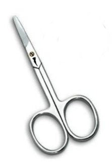 BABY NAIL SCISSORS CURVED TIP SS