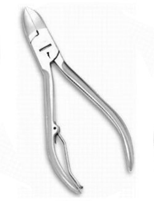 FINGERNAIL NIPPER – SHARP TIP SINGLE LEAF SPRING LAP JOINT ¼ JAW 4.0” TRAVEL SIZE