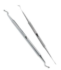 2 pc Set - Ingrown Toenail Lifter and File 21, Curette Nail Cleaner 23